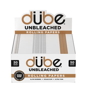 DUBE UNBLEACHED PAPERS KING - 50 LEAVES - 50 COUNT DISPLAY