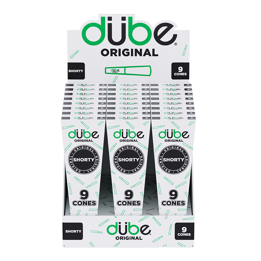 DUBE ORIGINAL GREEN CONES SHORTY - 9 CONES - 24 COUNT DISPLAY